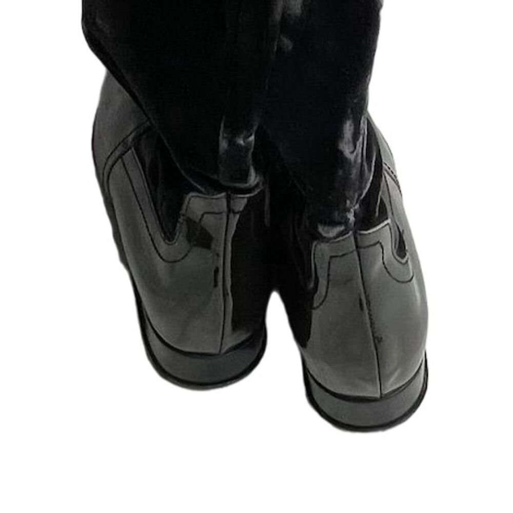 Roberto Botticelli Women's Green Knee-High Velvet and Leather Boots Size 6 (36) - Picture 7 of 8